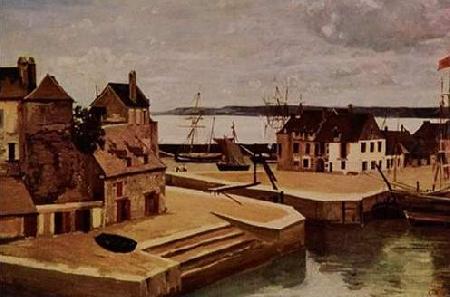 Jean-Baptiste Camille Corot Honfleur, maisons sur Le quais china oil painting image